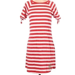 Michael Michael Kors Women's Red/White Stripe Casual Dress size Medium